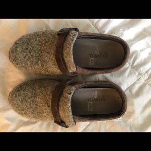 Merrill Encore Groove Wool Brindle Clogs
